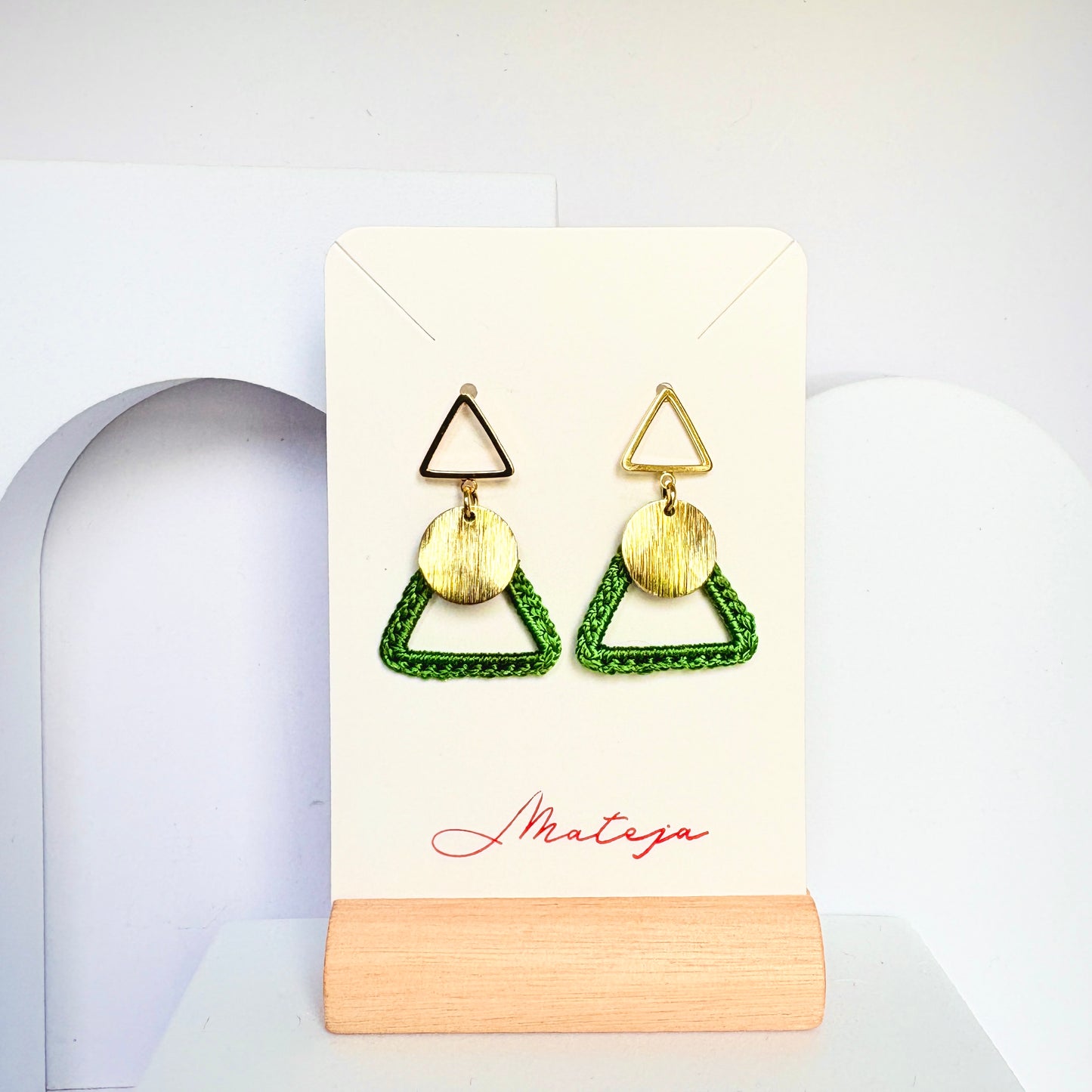 Emerald Prism Earrings πβ¨