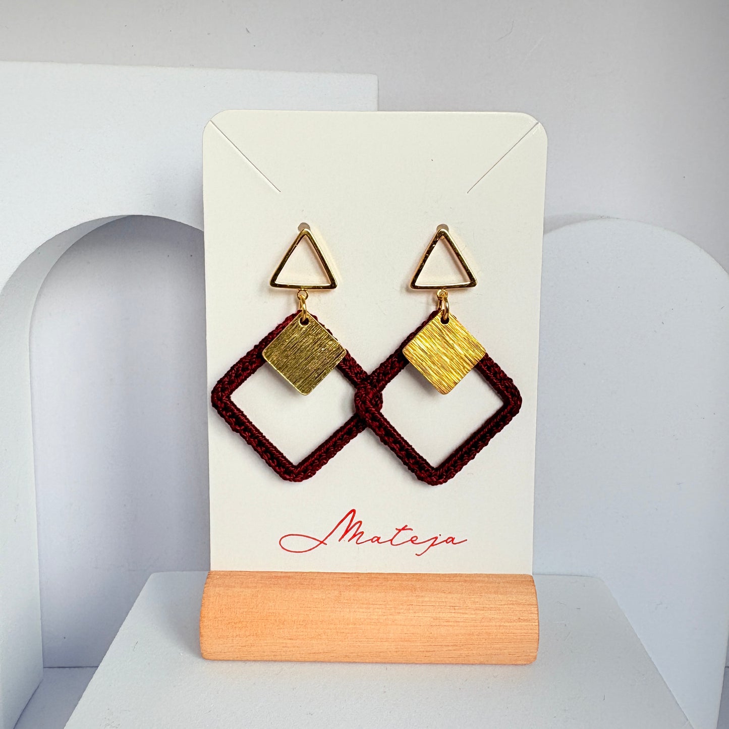 Garnet Elevation Earrings 🍷✨