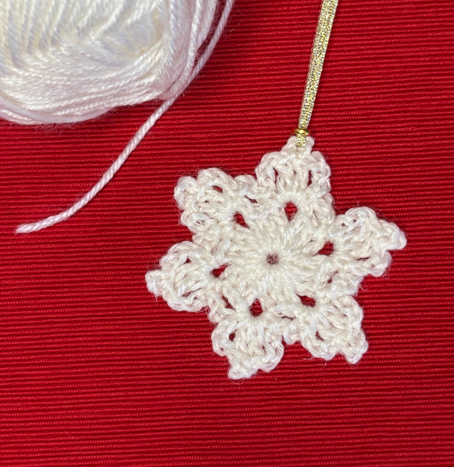 Bundle of 5 Snowflake Ornaments